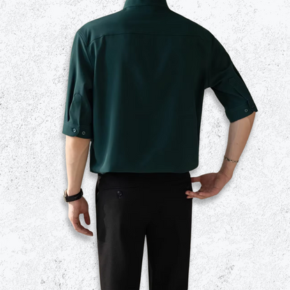 Giuseppe - Ice Silk Stand Collar Shirt