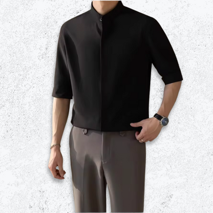 Giuseppe - Ice Silk Stand Collar Shirt