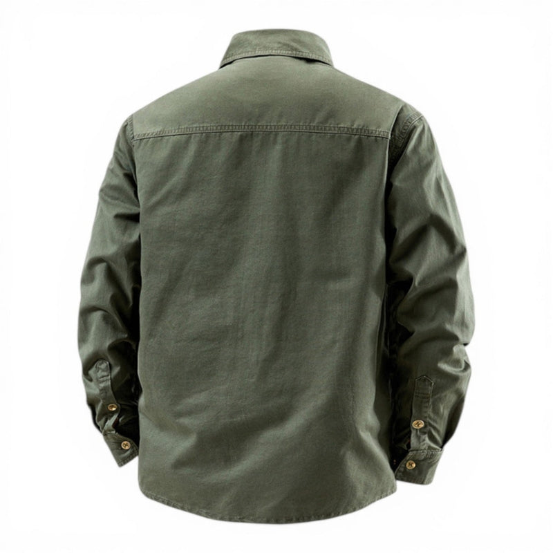 Green shirt on a white background