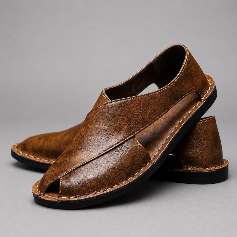Leonardo Firenze Leather Mules