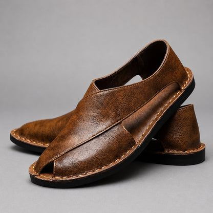 Leonardo Firenze Leather Mules