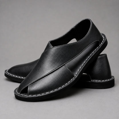 Leonardo Firenze Leather Mules