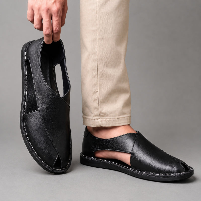 Leonardo Firenze Leather Mules