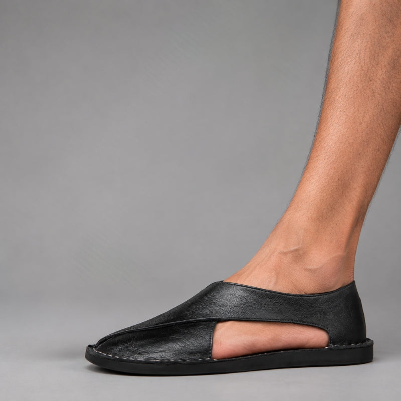 Leonardo Firenze Leather Mules