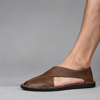Leonardo Firenze Leather Mules