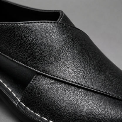Leonardo Firenze Leather Mules