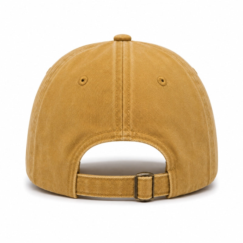 Brown baseball cap on a white background