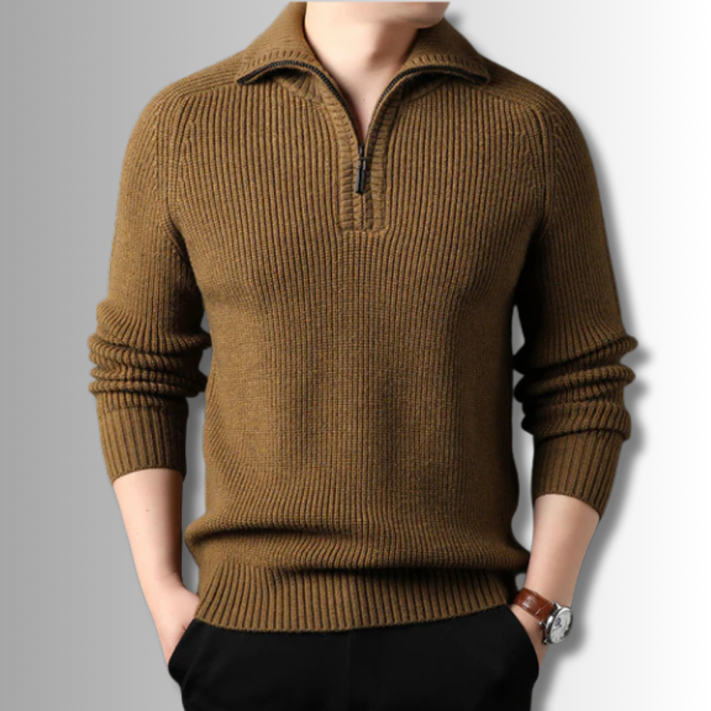 Luigi - Quarter Zip Sweater