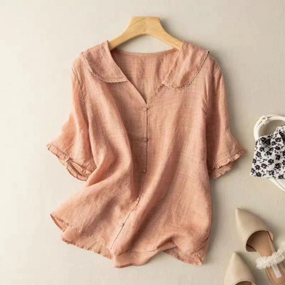Alessia Milano Linen Blouse