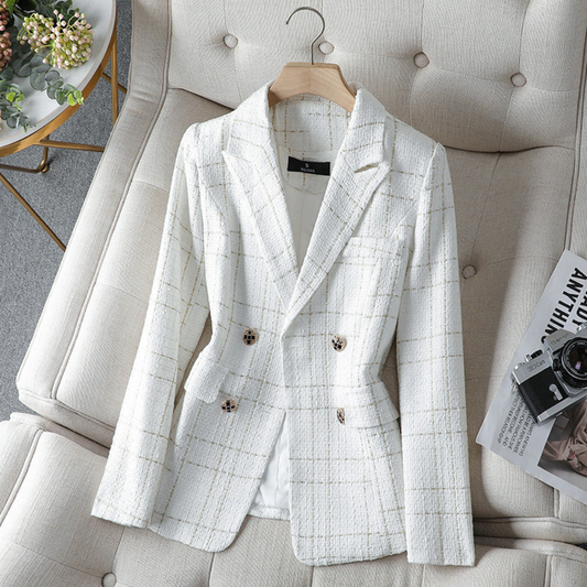 Elisabetta Plaid Blazer
