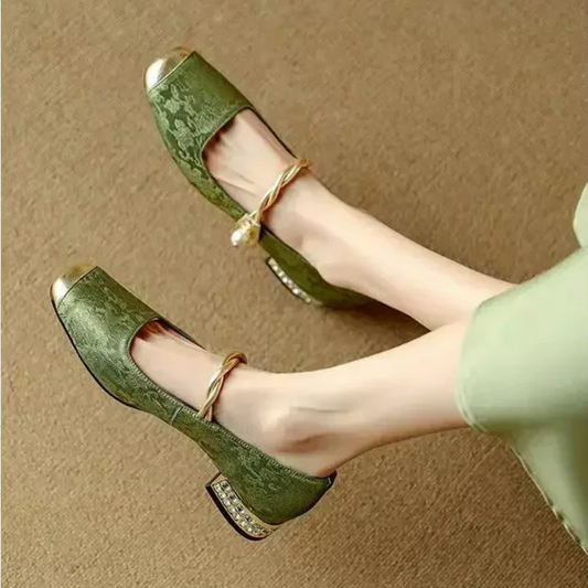 Serena Golden Perla Flats
