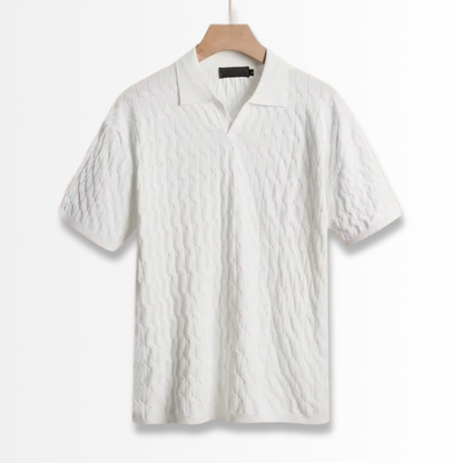 Alberto - Textured Knit Polo