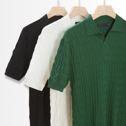Alberto - Textured Knit Polo