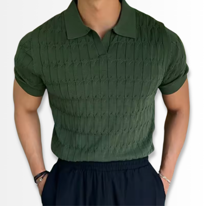 Alberto - Textured Knit Polo