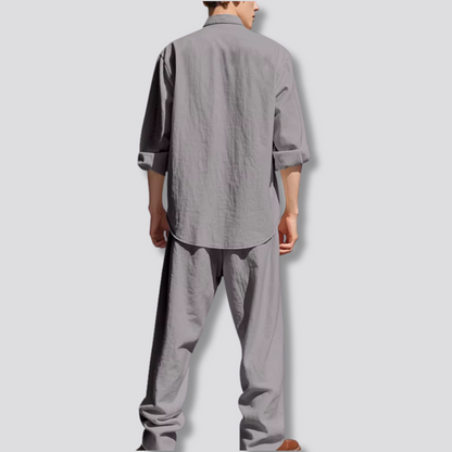 Sergio - Men's  Breathable Shirt and Pants Set