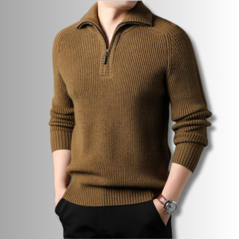 Luigi - Quarter Zip Sweater