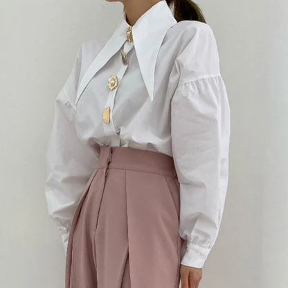 Alessandra - Chemise à col moderne