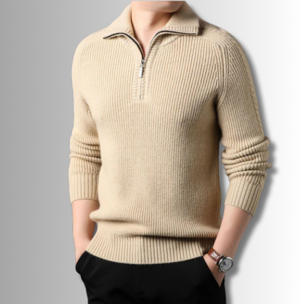 Luigi - Quarter Zip Sweater