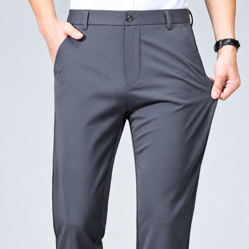 Modena Flat-Front Stretch Trousers