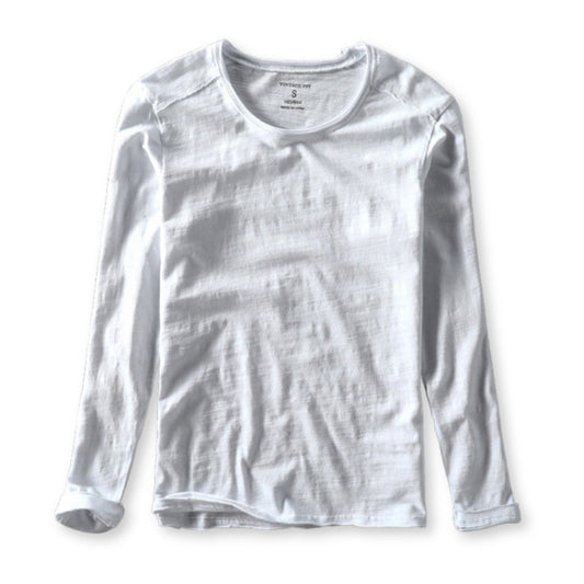 White long-sleeve shirt on a white background