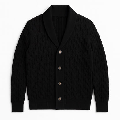Alberto - Wool Soft Braid Cardigan