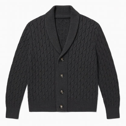 Alberto - Wool Soft Braid Cardigan