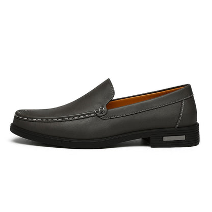 Aldo Slip On Leather Loafers gray – minimalist leather loafers featuring sleek design, fine stitching, and cushioned sole.