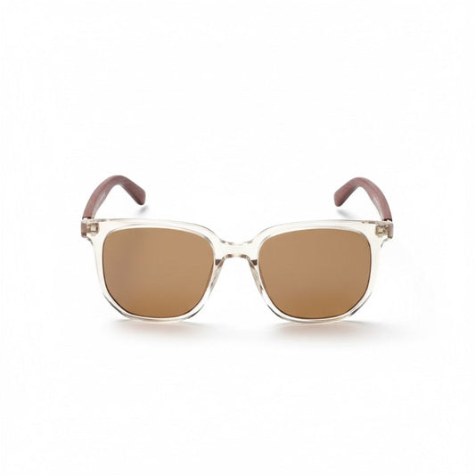 Carlo premium aviator shades in brown with classic retro design

