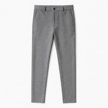 Gray Massimo Modern Slim Pants – modern Italian slim fit trousers by Polumi for refined business and smart casual looks
