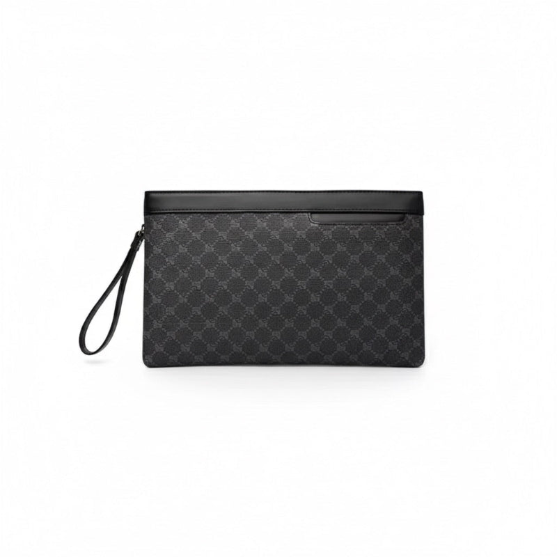 Milano Exclusive Clutch in Black by Polumi – elegant men's designer clutch bag in premium leather with minimalist Italian design