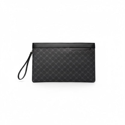 Milano Exclusive Clutch in Black by Polumi – elegant men's designer clutch bag in premium leather with minimalist Italian design