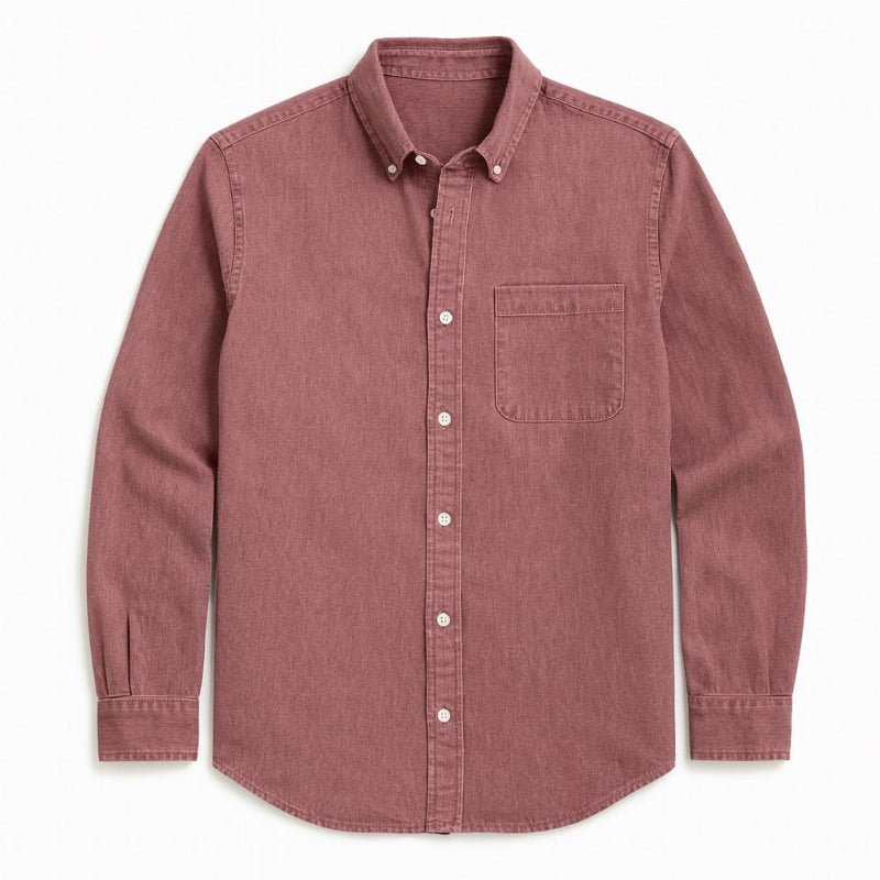 Polumi Antonio Modern Casual Shirt in pink — modern men’s shirt featuring a subtle, sophisticated color tone.