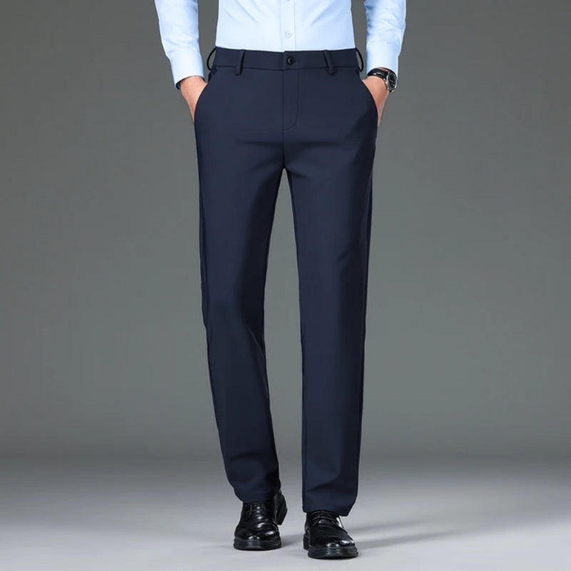 Polumi Fabio Luxe Office Slacks in navy — premium men’s trousers designed for formal occasions and business comfort.