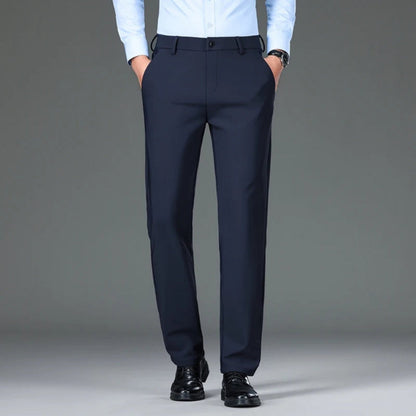 Polumi Fabio Luxe Office Slacks in navy — premium men’s trousers designed for formal occasions and business comfort.