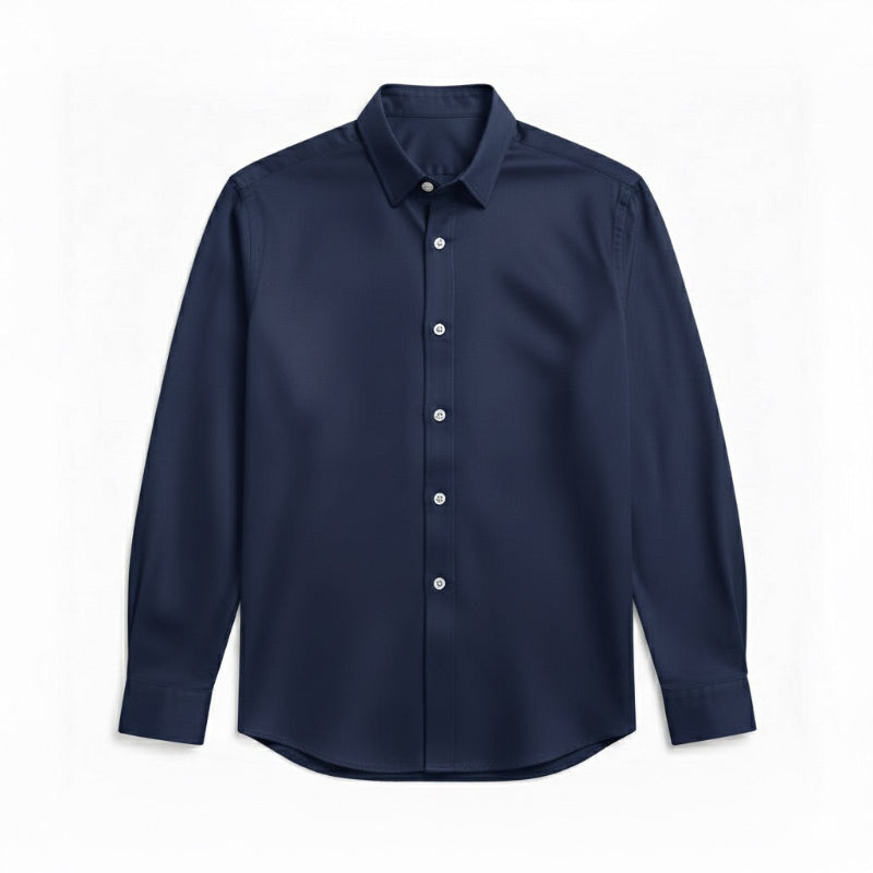 Torino Flex-Fit Men’s Shirt in Navy – Dark blue formal shirt for men with modern stretch fabric.