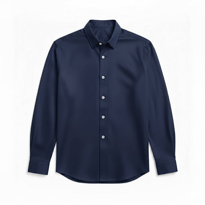 Torino Flex-Fit Men’s Shirt in Navy – Dark blue formal shirt for men with modern stretch fabric.