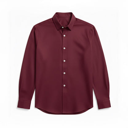 Torino Flex-Fit Men’s Shirt in Purpura Red – Stylish slim fit shirt for men, perfect for evening wear.