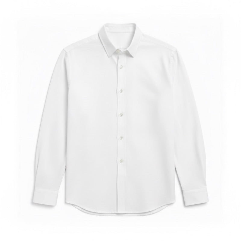 Torino Flex-Fit Men’s Shirt in White – Classic white formal shirt with stretch comfort fit.