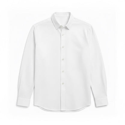 Torino Flex-Fit Men’s Shirt in White – Classic white formal shirt with stretch comfort fit.