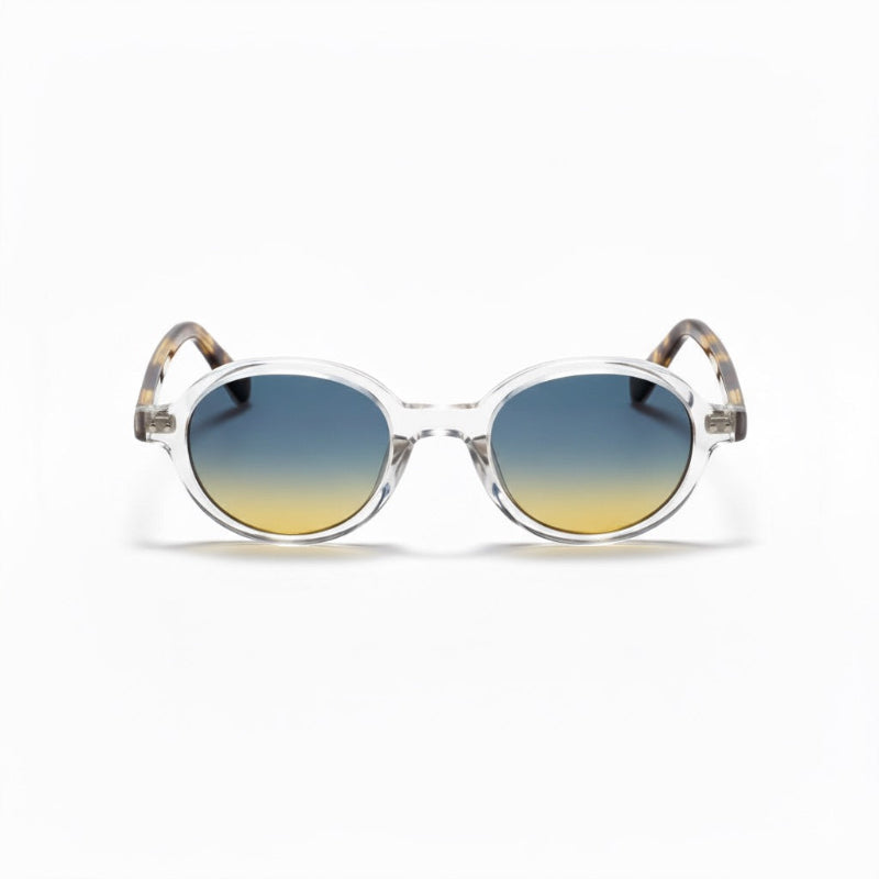 Torino Italian sunglasses slate teal with gradient blue lenses – modern Italian eyewear style